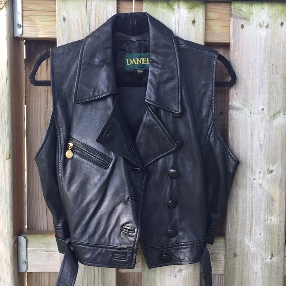Vintage Danier Leather vest XS - Picture 1 of 7
